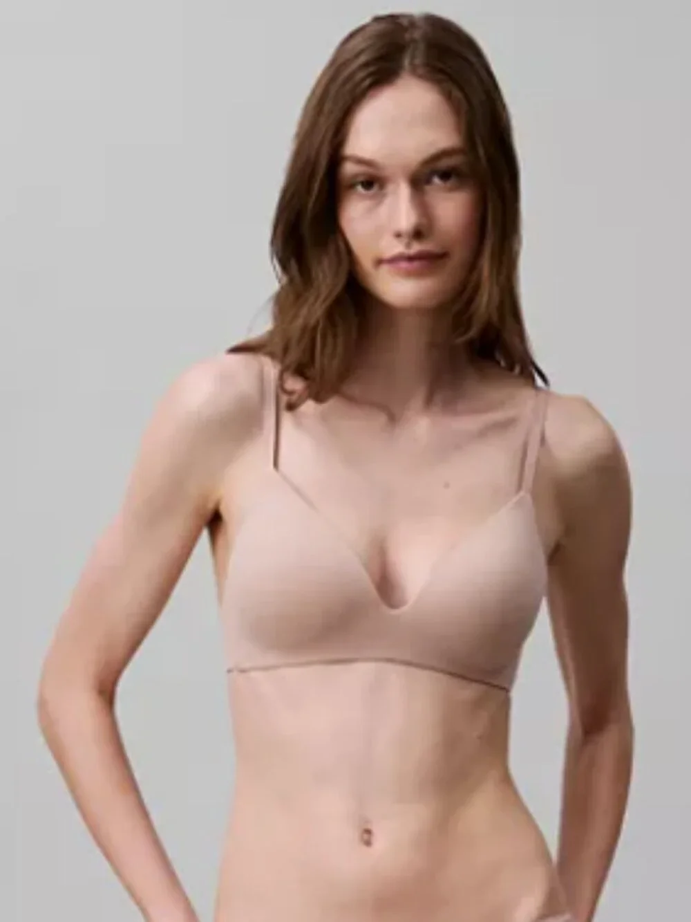 Calvin Klein Perfectly Fit Wireless T-Shirt Bra QF8013 36B Nude NWT